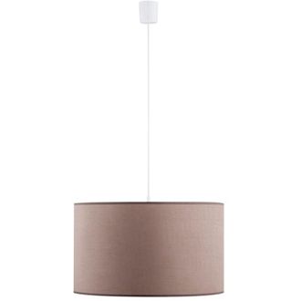 Luminosa Light Designs TK Rondo L&aacute;mpara de techo colgante cil&iacute;ndrica de 50 cm, capuchino, 3 bombillas E27