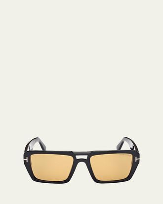 Tom Ford Redford Acetate Aviator Sunglasses