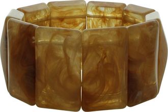 Olivia Welles Cammie Resin Stretch Bracelet in Brown at Nordstrom Rack