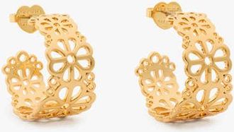 Kate Spade New York Spade Flower Lace Hoops