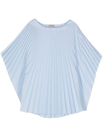 Blanca Vita Geplooide blouse - Blauw