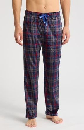 Columbia Brushed Flannel Pajama Bottoms in Teton Plaid Collegiate Navy at Nordstrom Rack, Size Small