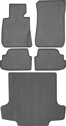 OEM Juego De Alfombrillas De Goma Para Coche Y Alfombrilla Para Maletero Para Bmw S1 E81 Hatchback (09.2004-10.2010)