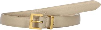 Notre-V Klassieke Tulia Leren Riem - Dames - Riemen - Beige - 105 CM - Wol - Accessoires