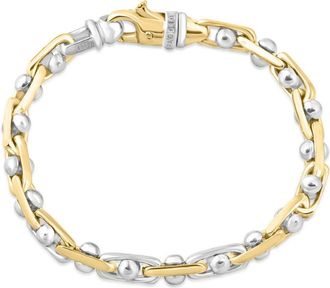Pompeii3 Mens Link 14k Gold (51gram) or Platinum (82gram) 6.5mm Link Bracelet 8.5