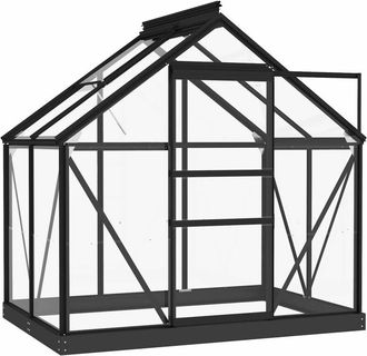 vidaXL Vidaxl - Serra in Vetro Antracite 155x103x191 cm Telaio in Alluminio