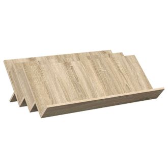 vidaXL Estante De Revistas Con Estante Roble Sonoma 90 X 53 X 28,5 Cm Vidaxl