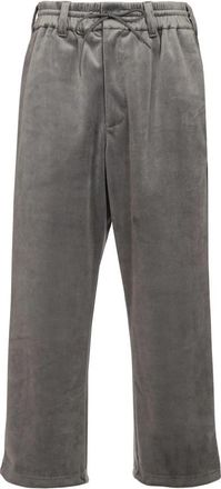 Yohji Yamamoto Stretch Corduroy Track Pants - Heren - Sweatpants - Grijs - L - Broeken