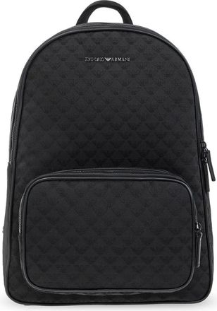 Emporio Armani Rugzak met Logo - Heren - Rugzakken - Zwart - ONE Size - Tassen