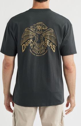 Dark Seas Yellowstone Cotton Graphic T-Shirt in Vintage Black at Nordstrom, Size Medium
