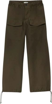 J.W.Anderson Parachute Track Pants - Heren - Wijde Broeken - Groen - L - Katoen - Broeken