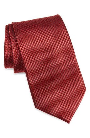Nordstrom Solid Silk Tie in Red at Nordstrom