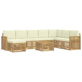 vidaXL Juegos De Sof&aacute;s Madera De Acacia S&oacute;lida Vidaxl