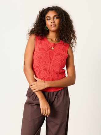 Fat Face FatFace Red Palm Pattern 2-in-1 Tank
