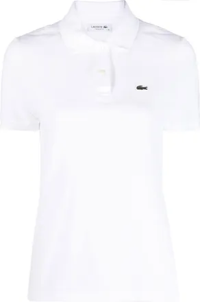 Lacoste short-sleeve polo shirt - women - Cotton - 34 - White
