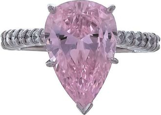 Fantasia pear shaped band ring - women - Gold Vermeil - 7 - Silver