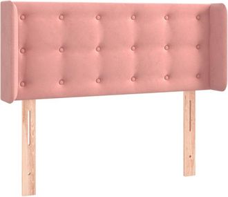 vidaXL Cabecero De Terciopelo Rosa 103x16x78/88 Cm Vidaxl
