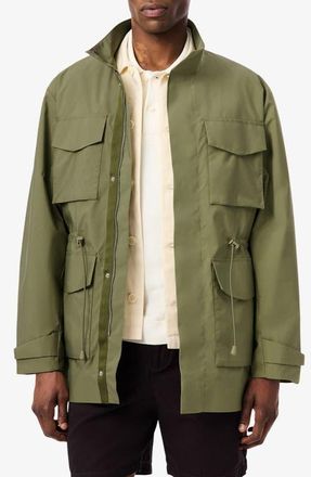 Lacoste Essentials Water Repellent Field Jacket in Khaki at Nordstrom, Size 48 Us