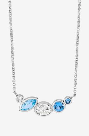 Dower & Hall Serenity Tutti Frutti Bar Necklace in Sterling Silver at Nordstrom, Size 18