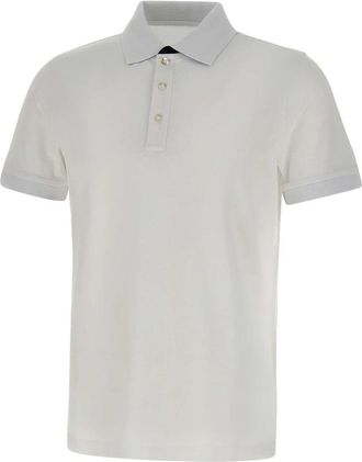Fay Piqu&eacute; Polo Shirt - Heren - Polos - Wit - S - Katoen - Tops