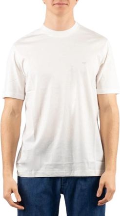 Emporio Armani T-shirt met logo-detail - Heren - T-shirts - Wit - M - Katoen - Tops