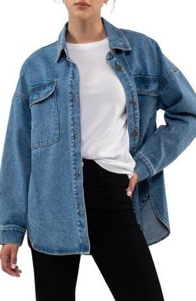 Blu Pepper Cotton Denim Shirt Jacket at Nordstrom Rack, Size Medium