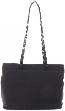 Ferragamo Pre-owned Tote Bags, female, Black, Size: ONE SIZE Pre-owned Nylon Tote Bag