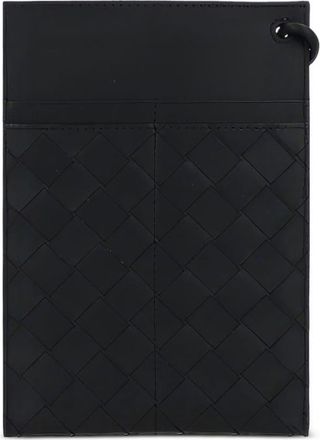 Bottega Veneta 2024 Intrecciato leather card holder - men - Calf Leather - One Size - Black