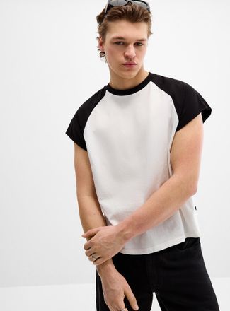 Djab Mens Cap-sleeve baseball T-shirt