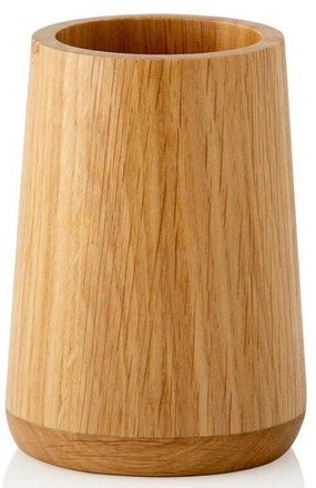 Andrea House Zahnputzbecher aus Eichenholz &oslash; 8/ H 11 cm