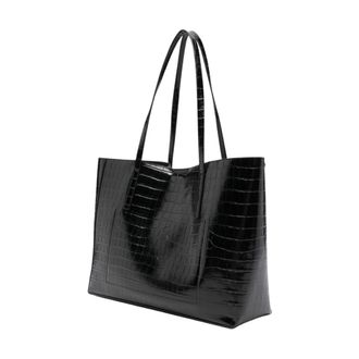 Just Cavalli Tassen, Dames, Zwart, ONE Size, Leer, Tote Bag