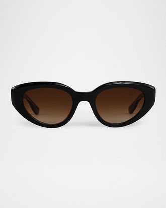 Krewe Irene Acetate Cat-Eye Sunglasses