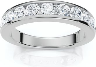 Pompeii3 1Ct Channel Set Diamond Wedding Ring 14k Gold or Platinum Lab Grown