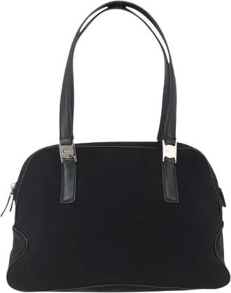 Ferragamo Pre-owned Handbags, female, Black, Size: ONE SIZE Pre-owned Nylon Handbag