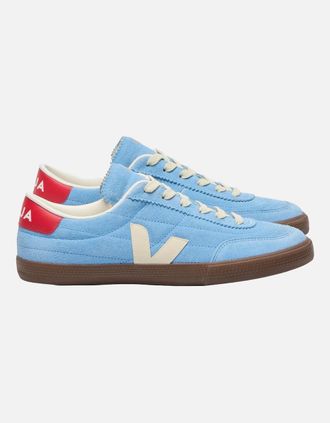 Veja Mens VEJA PANENKA SUEDE TRAINER AQUA/PIERRE/BARK - Blue - Size: 12