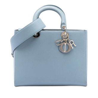 Dior Pre-owned Dior Large Grained Calfskin Lady Dior Ladies 01-BO-0198