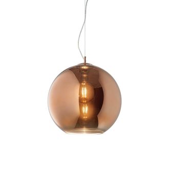 Netlighting Nemo 1 Light Small Dome Ceiling Pendant Copper E27