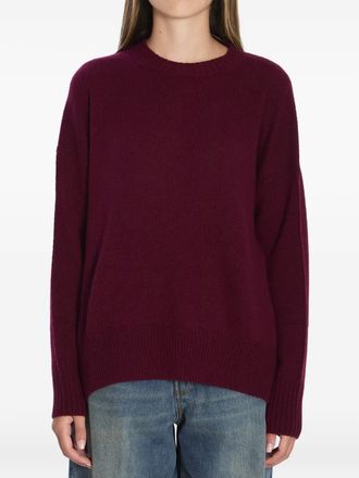 Allude Maglione con spacco laterale - Rosso