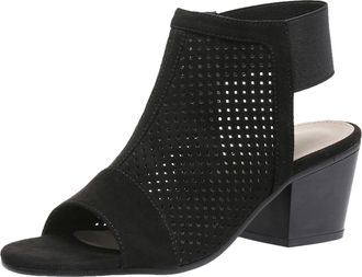 Generic Women Thick Heeled Sandals Fashionable Open Toe Fish Mouth Summer Beach Footwear with Comfortable Design for Ladies Casual Outings (Black, 6.5)