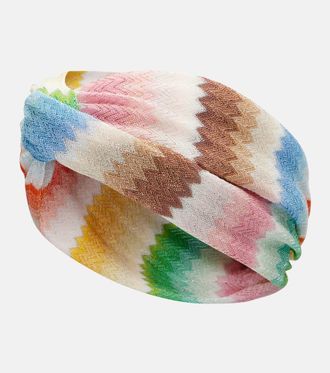 Missoni Zigzag lam&eacute; headband