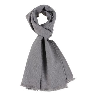 Emporio Armani Accessoires, Heren, Grijs, ONE Size, Wol, Herringbone Scarf