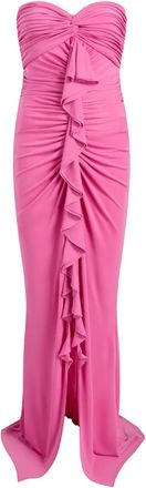 Cinq à Sept Abito da sera con ruches - Rosa