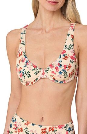Andie Swim Verda Underwire Bikini Top in Riviera Floral at Nordstrom, Size X-Large