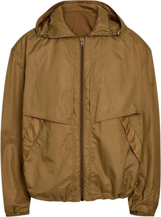 Christophe Lemaire Hooded Shell Windbreaker Jacket - Brown - 48 (IT48 / M)