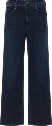 Mother Blue Straight Mid Rise Jeans