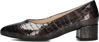Gabor Bruine puntige neus pumps voor de herfst - Dames - Pumps - Bruin - 40 1/2 EU - Wol - Schoenen
