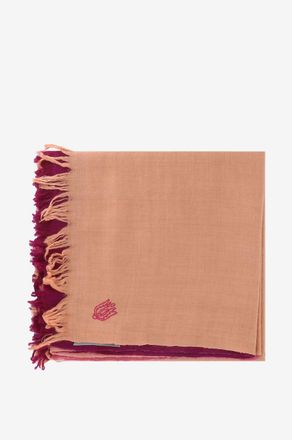 Pink Maharani Kaschmir-Schal Dip Dye