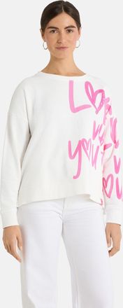 Lieblingsst&uuml;ck Sweatshirt LIEBLINGSST&Uuml;CK SkipL, Damen, Gr. 4XL, sanftes wei&szlig;, Sweatware, Obermaterial: 80% Baumwolle, 20% Polyester, bedruckt, gemustert, mehrfarbig,