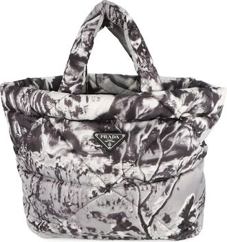 Prada Gray Nylon Tote Bag (Pre-Owned)