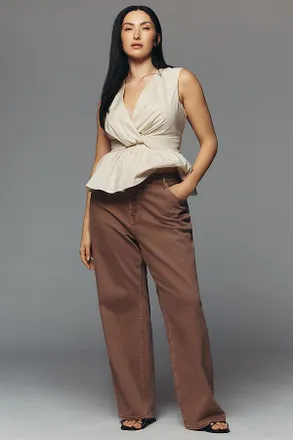 Good American Vintage High-Rise Wide-Leg Jeans